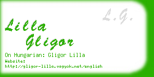 lilla gligor business card